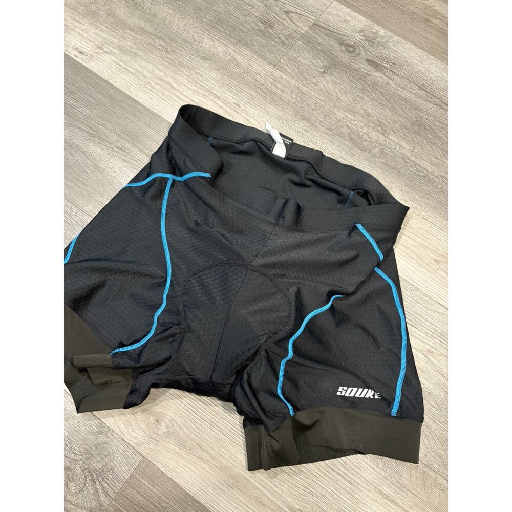 Souke Shorts Cycling Adult XXL Black Padded Polyester Spandex Blend